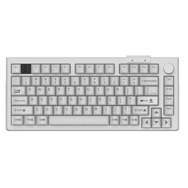 Darmoshark TOP75 Wired Magnetic RGB gaming Keyboard White