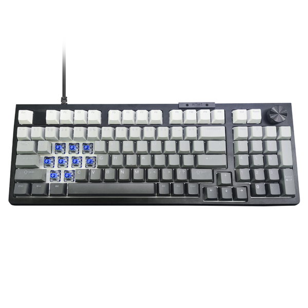 Darmoshark TOP98 Wired Linear optical switch RGB Gaming Keyboard Black