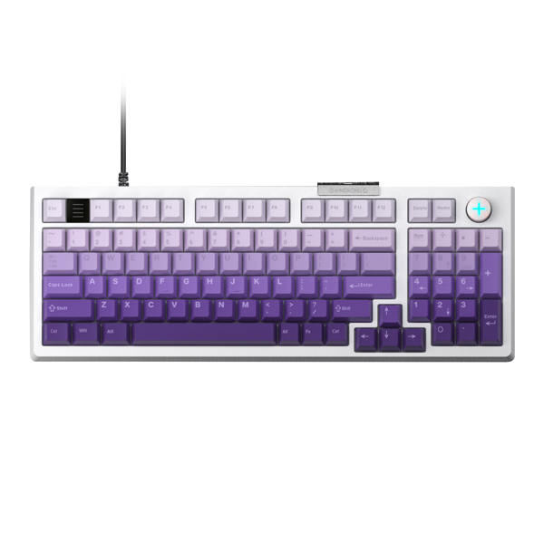 Darmoshark TOP98 Wired Linear optical switch RGB Gaming Keyboard White