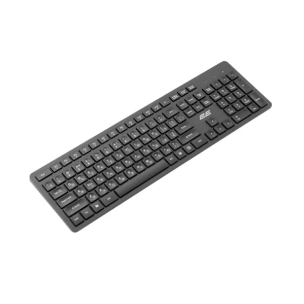 უკაბელო კლავიატურა და მაუსი 2E 2E-MK420WB Wireless Keyboard and Mouse, Black