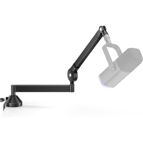 Low Profile Mic Arm, 360° Rotatable Microphone Boom Arm Mic Stand for Fifine AM8 K669B
Blue Yeti HyperX shure sm7b SoloCast AT2020, with Mic Clip 3/8" to 5/8", Black (SKU: M05pro-
US)