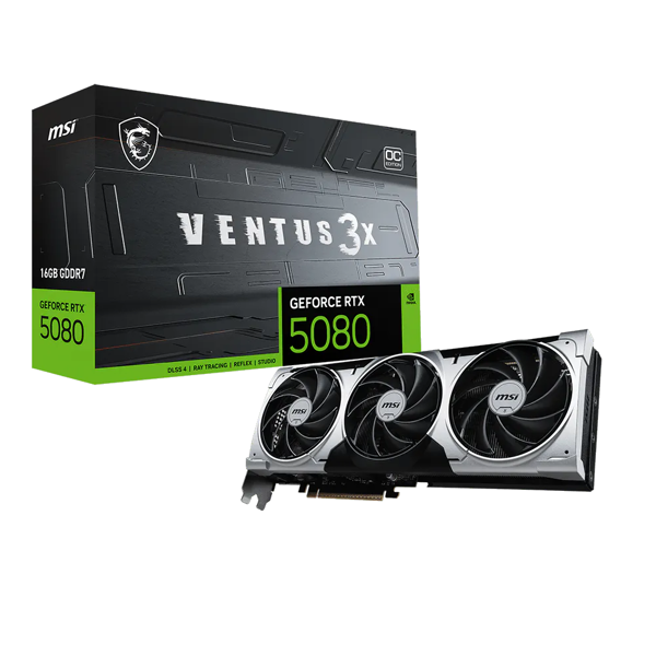 912-V531-297 MSI GeForce RTX 5080 16G VENTUS 3X OC PLUS