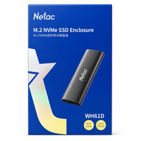 USB გადამყვანი, WH61D, NETAC, M.2 NVMe SSD წამკითხავი.