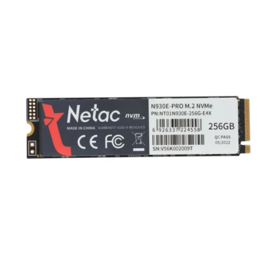 მყარი დისკი N930E Pro NETAC 256GB PCIe Gen 3 x4 M.2 2280 NVMe 1.3 SSD , NT01N930E-256G-E4X, 3D NAND  R/W up to 2040/1270MB/s