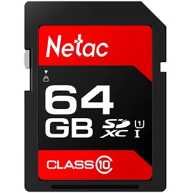 მეხსიერების ბარათი, P600, NETAC, 64GB  SD . NT02P600STN-064G-R