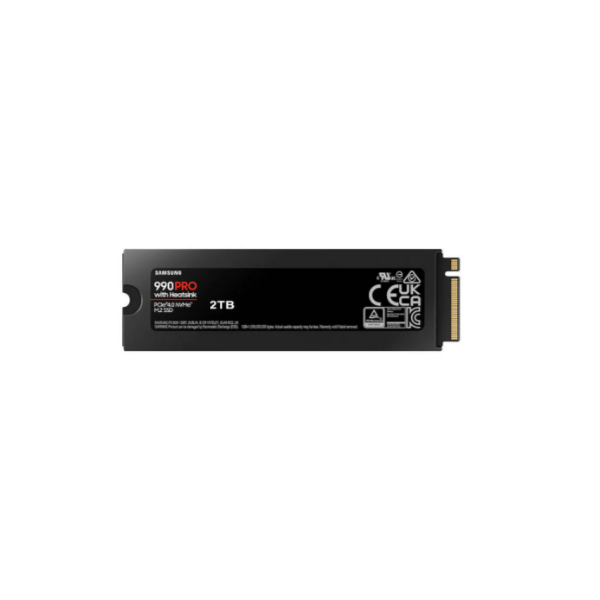 PC Components/ SSD/ Samsung 990 PRO PCIe 4.0 2TB SSD MZ-V9P2T0GW With Heatsink