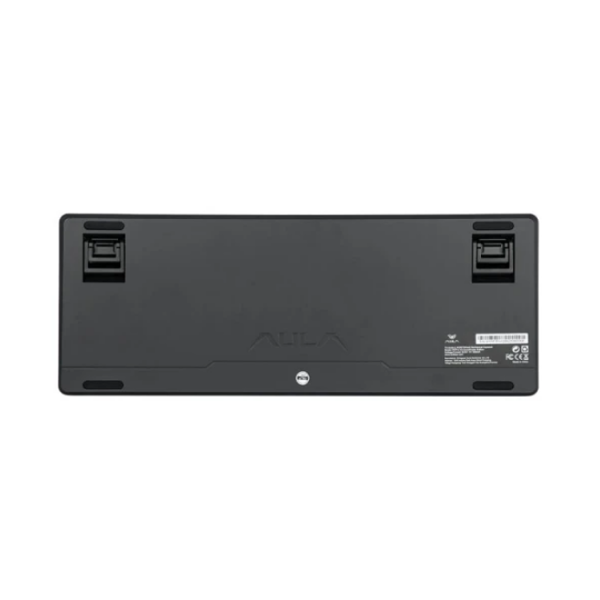 კლავიატურა: AULA F87 PRO V2 Tri-Mode RGB Mechanical Keyboard Black/Gradient Grey (Gray Wood Switch V4)