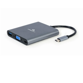 ადაპტერი: Gembird A-CM-COMBO6-01 USB Type-C 6-in-1 multi-port adapter