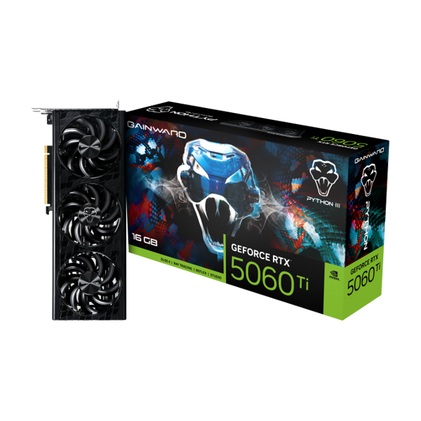 Gainward RTX5060Ti PYTHON III OC 16GB GDDR7 128bit 3-DP HDMI