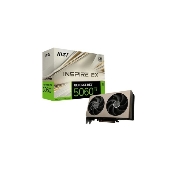 ვიდეო ბარათი MSI GeForce RTX 5060 Ti INSPIRE 2X OC 16GB GDDR7(912-V535-007)