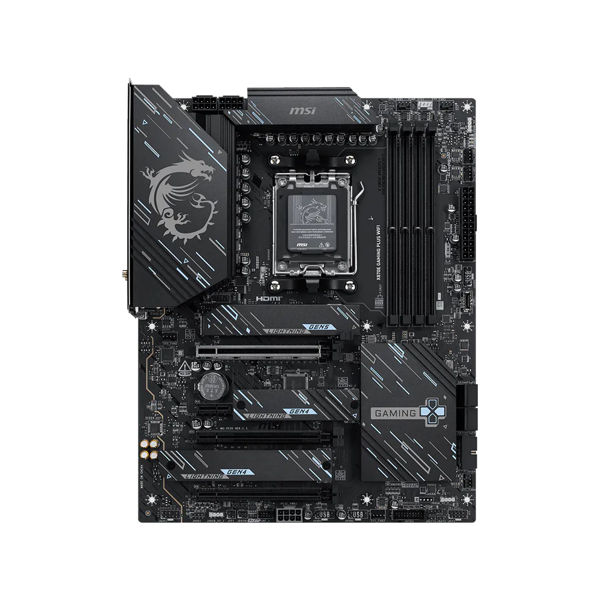 MSI Motherboard X870E GAMING PLUS WIFI sAM5 X870E 4xDDR5 M.2 HDMI WiFi BT ATX