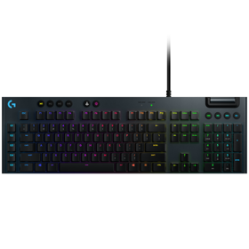კლავიატურა,  G815, Logitech, LIGHTSYNC Mechanical Gaming, RU/EN, USB, შავი. L920-008991