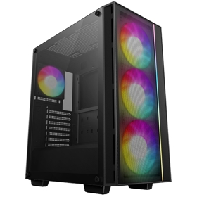 კომპიუტერის ყუთი MATREXX 55 V4, Deepcool, Computer Case,Mini-ITX / Micro-ATX / ATX,  Front: 3×140mm, Rear: 1×120mm ARGB PWM, USB3.0×2、Audio×1