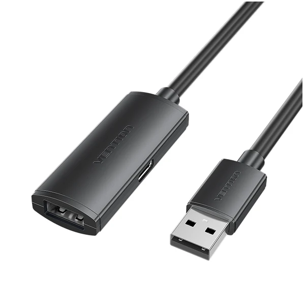 VENTION CBKBS USB 2.0 Type-A Male to Type-A Female Active Extension Cable 25M Black