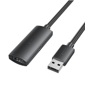 VENTION CBKBT USB 2.0 Type-A Male to Type-A Female Active Extension Cable 30M Black