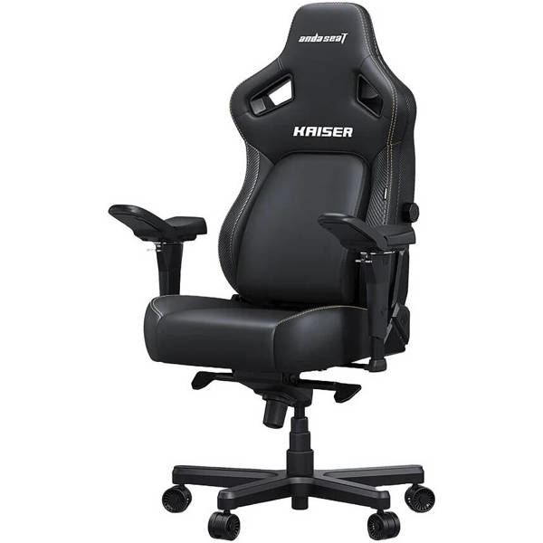 AndaSeat Chair Kaiser 4 V2 XL, PVC leather, 6D-Armrests, black