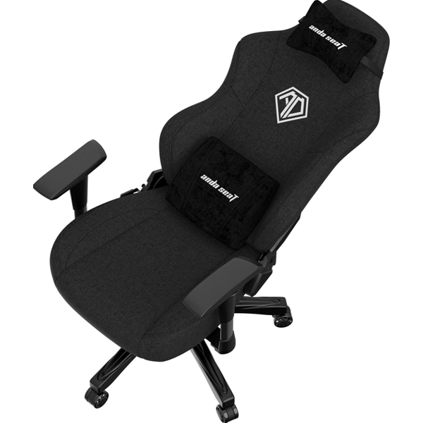 AndaSeat Chair Phantom 3, linen fabric, 1D-Armrests, black