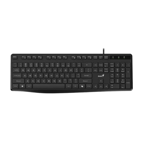 კლავიატურა, KB-117S, Genius, Multimedia, RU, USB, შავი (Black).
