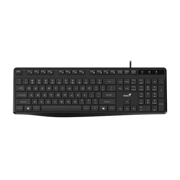 კლავიატურა, KB-117S, Genius, Multimedia, RU, USB, შავი (Black).