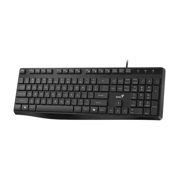 კლავიატურა, KB-117S, Genius, Multimedia, RU, USB, შავი (Black).