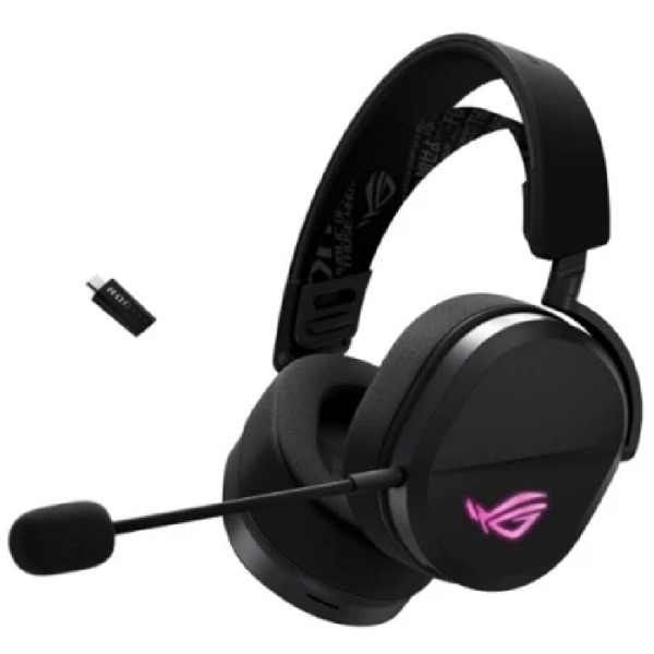 Headset ASUS ROG Pelta, USB-A/BT/WL, RGB, 1.8м, black