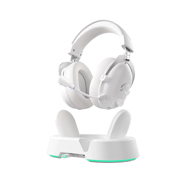 Headset MCHOSE V9Turbo, USB-A/WL/BT, Icy White
