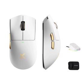 Mouse MCHOSE K7 Ultra, USB-A/WL/BT, 8k, White God