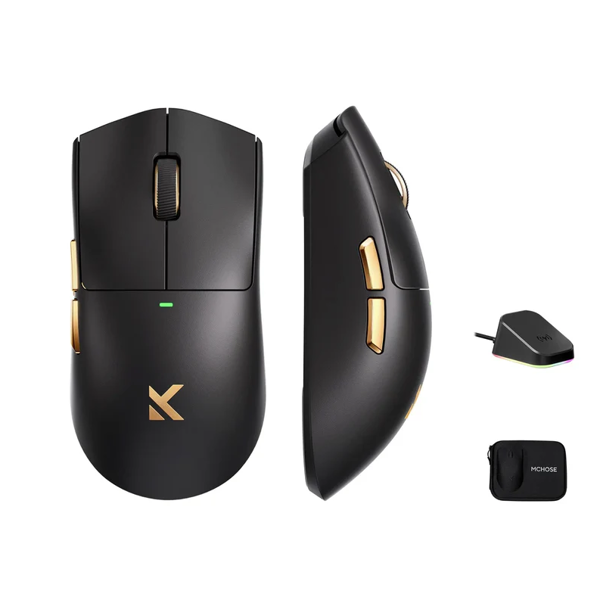 Mouse MCHOSE K7 Ultra, USB-A/WL/BT, 8k, black