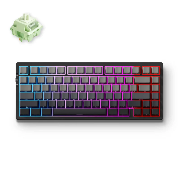 keyboard MCHOSE G75 Pro, Matcha Latte, USB-A/WL/BT, RGB, black