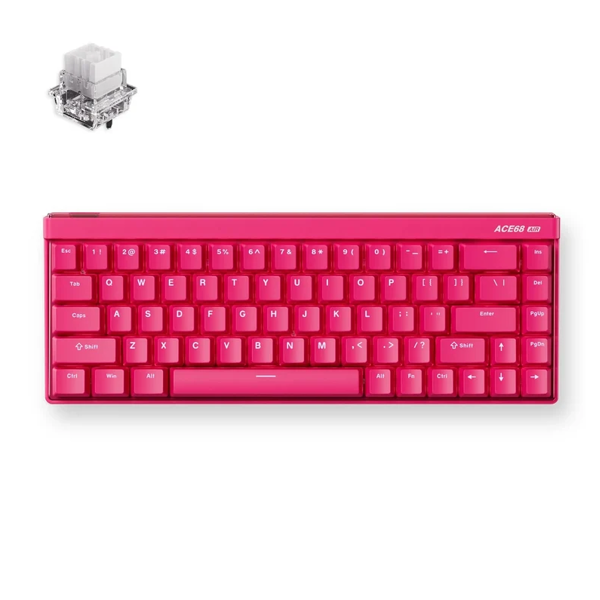 keyboard MCHOSE Ace 68 Air Hall Effect, Mount Tai Magnetic, 8K, USB-A, RGB, Rose Red