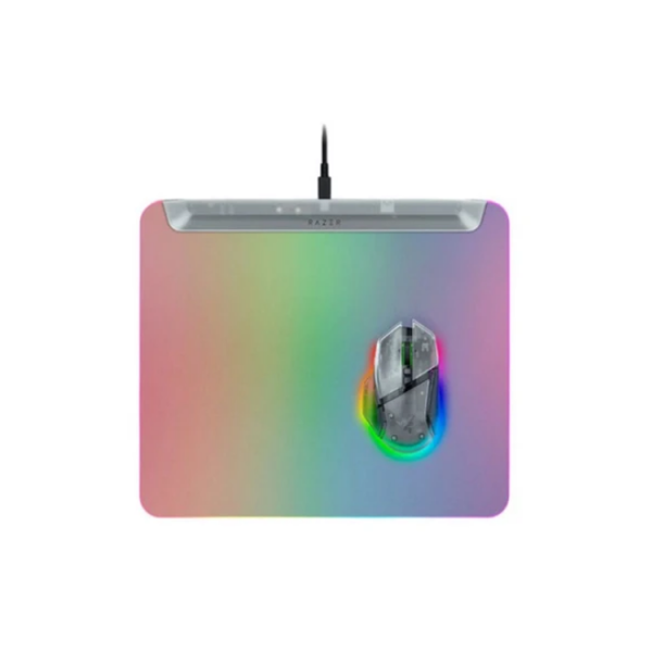 Razer Mouse Pad Firefly V2 Pro, M (360x278x4.6mm), RGB, Phantom White Ed.