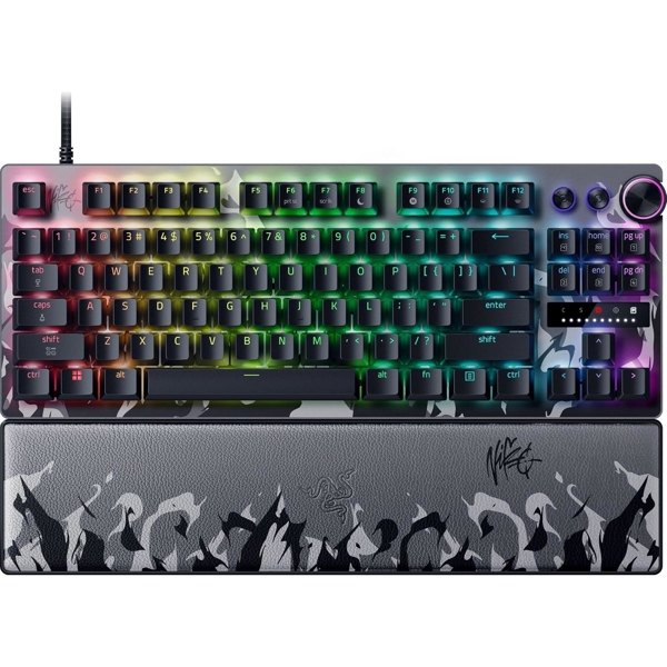 Razer Keyboard mechanical Huntsman V3 Pro TKL 8KHz, 84key, Analog Optical Switch Gen-2, USB-A, EN, RGB, NiKo Ed.