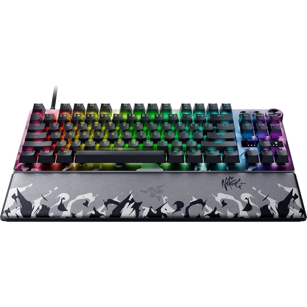 Razer Keyboard mechanical Huntsman V3 Pro TKL 8KHz, 84key, Analog Optical Switch Gen-2, USB-A, EN, RGB, NiKo Ed.