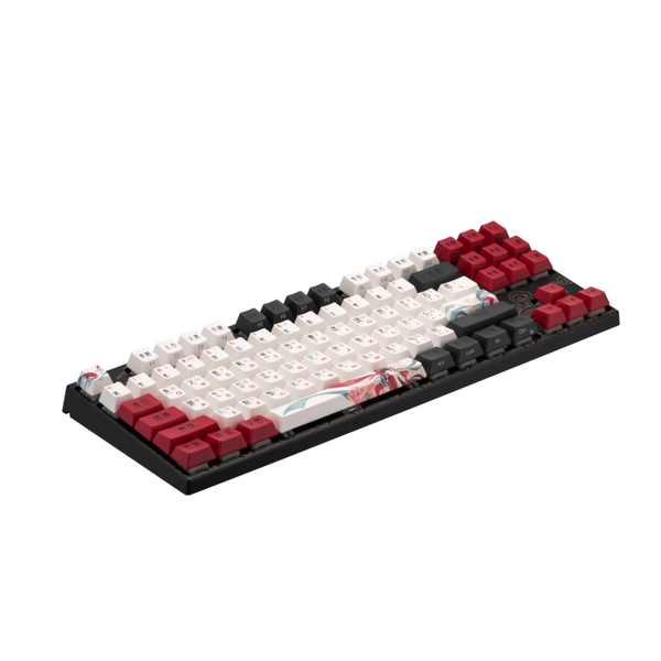 Mechanical keyboard Varmilo VEM87 Beijing Opera 87Key, EC V2 Ivy, USB-A, EN/UKR, White Led,  A33A028B1A3A17A025