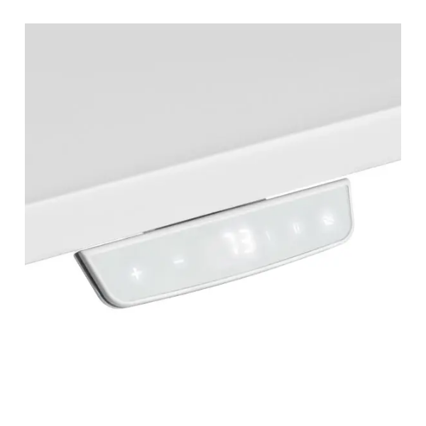 2E Computer Desk CE150W, height 62-128cm, electric motor, tabletop 150 75cm (white), metal base (white)