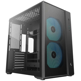 ქეისი, CG590 MESH 2F, DEEPCOOL, Mid-Tower-ATX , 7 Slots, ABS+SPCC+Tempered Glass Black. R-CG590MESH-BKANA2-G