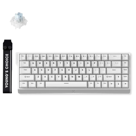 keyboard MCHOSE Ace 68 Hall Effect, Ice Blue Magnetic, 8K, USB-A, RGB, white