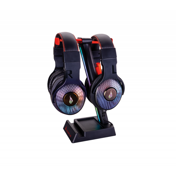 ყურსასმენის სადგამი SF VinsonN1 RGB Headset Stand Blk (048845) 023942488453