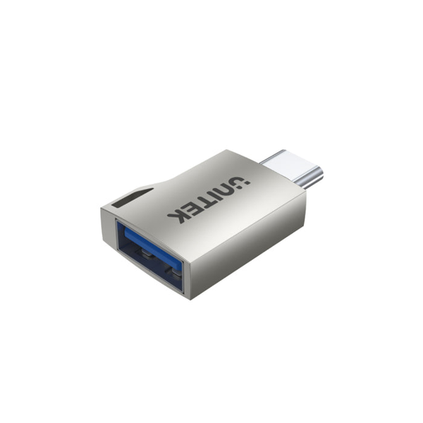 ადაფტერი,  A1025GNI, UNITEK, USB-C  Male To USB-A Female Adapter 5Gbps, Silver otg.