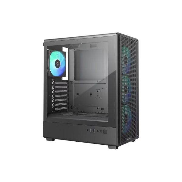 ქეისი, CC550 4F, DEEPCOOL, High-Airflow-Mid-Tower-ATX-case, შავი.