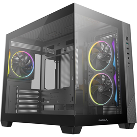 DeepCool R-CG330-BKNGM3-G CG330 3F Micro-ATX Compact PC Case - Black

