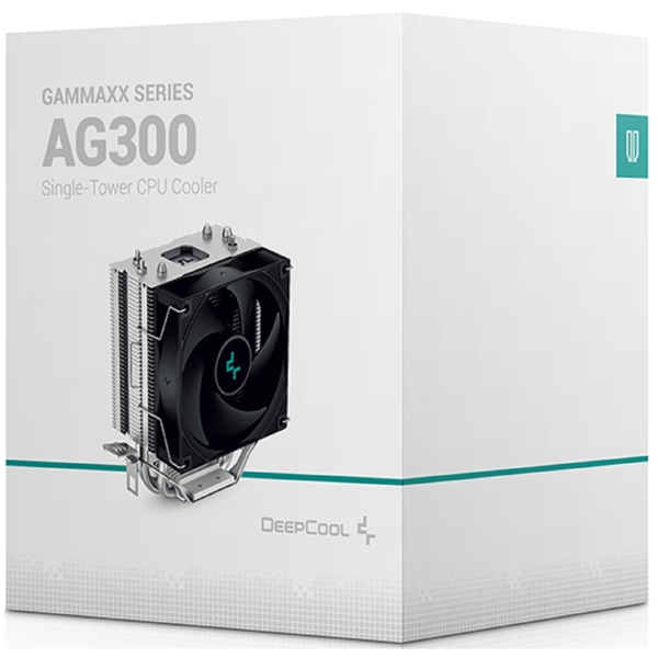 CPU ჰაერის გაგრილება, AG300, DEEPCOOL, TDP 150W, შავი.