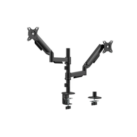 მონიტორის საკიდი Gembird Adjustable 2-Display Mounting Arm 17”-32”(MA-DA2P-02)