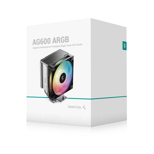 მაგრილებელი, AG600 ARGB, DEEPCOOL, PWM 260W, 120mm შავი. R-AG600-BKAMMG2-G