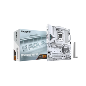 GIGABYTE Motherboard B850 EAGLE WF7 ICE sAM5 B850 4xDDR5 M.2 Wi-Fi BT HDMI DP ATX