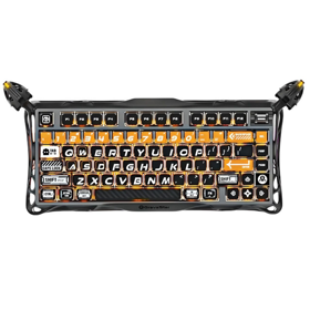 Mechanical keyboard GravaStar Mercury K1 Pro 80keys, GravaStar x Kailh Speedy Mint, BT/WL/USB, RGB, CyberFlare  GSK1PRO_BO_BLK