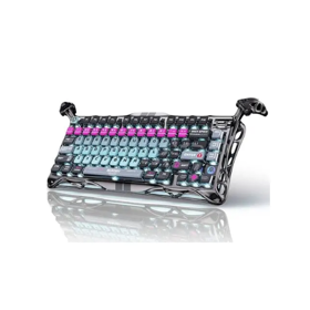 Mechanical keyboard GravaStar Mercury V75 Pro 80keys, Magnetic Jade Gaming, 8K, USB-A, RGB, Cyberpunk  GSV75PRO_U_RM_EGRY