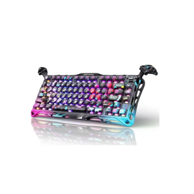 Mechanical keyboard GravaStar Mercury V75 Pro 80keys, Magnetic Jade Gaming, 8K, USB-A, RGB, Neon Graffiti