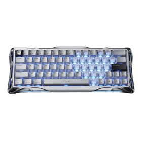 Magnetic keyboard GravaStar Mercury V60 Pro 60keys, GravaStar Blackcore, USB-A, 8k, RGB, Chrome Silver