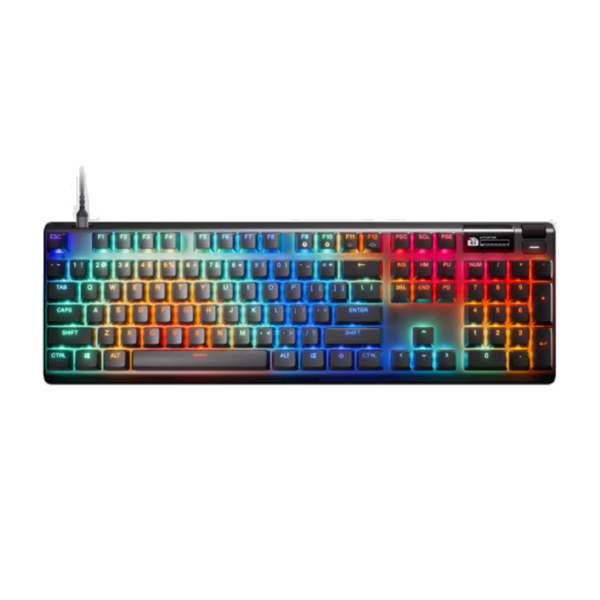 SteelSeries Keyboard mechanical Apex Pro Gen 3, 105key, OmniPoint 3.0 Adjustable HyperMagnetic Switches, USB-A, EN, RGB,